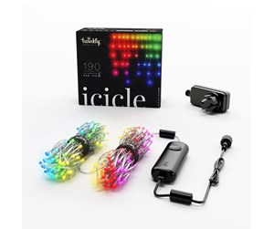 Smarthus - Twinkly Icicle - 190 appstyrte RGB-lysdioder, klar ledning - TWI190STP-TEU