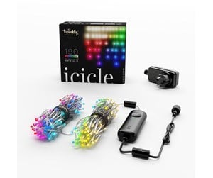 Smarthus - Twinkly Icicle – 190 App-Controlled RGB + Warm White LEDs. Clear Wire. - TWI190SPP-TEU