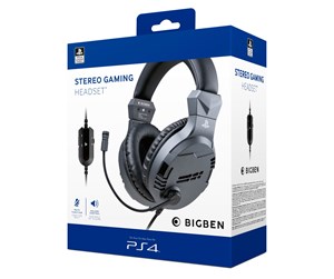 Spill - Tilbehør - BigBen Interactive PS4/PS5 Gaming Headset V3 - Titan - Headset - Sony PlayStation 4 - PS4OFHEADSETV3TI