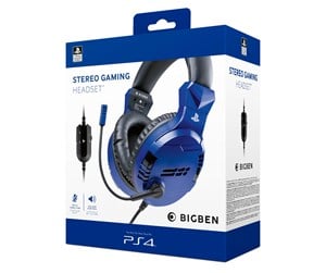 Spill - Tilbehør - BigBen Interactive PS4/PS5 Gaming Headset V3 - Blue - PS4OFHEADSETV3BL