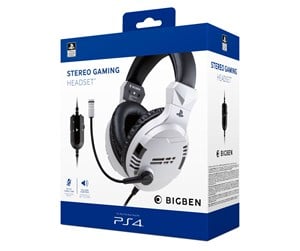 Hodetelefoner - BigBen Interactive PS4/PS5 Gaming Headset V3 - White - PS4OFHEADSETV3WH