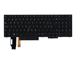 Tastatur - Lenovo Chicony - Bærbart tastatur - til utskifting - Sveitsisk - Svart - 01YP626