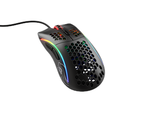 Mus - Glorious Model D - Matte Black - Gaming mus - Optisk - 6 - Svart med RGB-lys - GD-BLACK