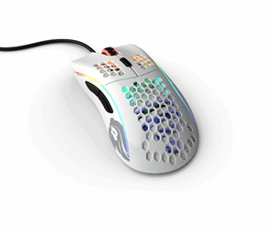 Mus - Glorious Model D - Glossy White - Gaming mus - Optisk - 6 - Hvit med RGB lys - GD-GWHITE