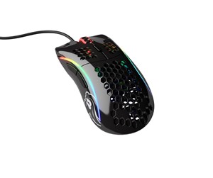 Mus - Glorious Model D - Glossy Black - Gaming mus - Optisk - 6 - Svart med RGB-lys - GD-GBLACK