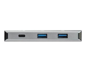 USB-hub - StarTech.com 4-Port USB-C Hub with PD 3.0 - 10Gbps - 3x USB-A & 1X USB-C - hub - 4 ports USB-hub - 4 porter - Grå - HB31C3A1CPD3