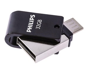 Minnepenn - Philips FM32DA148B 2-in-1 - USB flash drive - 32 GB - 32GB - Minnepenn - FM32DA148B/00