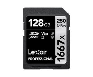 Minnekort - Lexar Professional SILVER 1667x - 250MB/s - 128GB - LSD128CB1667