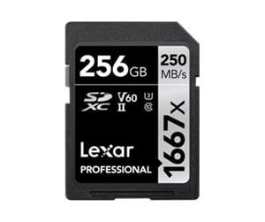 Minnekort - Lexar Professional SILVER 1667x - 250MB/s - 256GB - LSD256CB1667