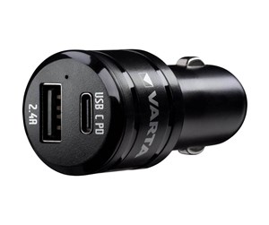 Mobil - Adaptere og ladere - VARTA Car Charger Dual USB Fast Type C PD & USB A - 57932101401