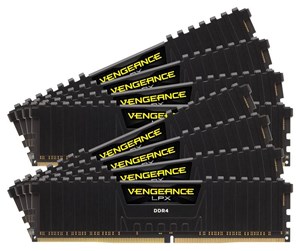 RAM - Corsair Vengeance LPX DDR4-3200 - 256GB - CL16 - Octa Channel (8 pcs) - Intel XMP - Svart - CMK256GX4M8E3200C16