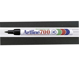 Skrive- & Tegneverktøy - Artline Marker artline 700 permanent black 0.7mm - EK-700 BLACK