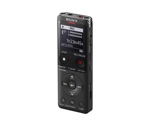 Mp3-spiller & Tilbehør - Sony ICD-UX570 - voice recorder - MP3-spiller 4 GB - ICDUX570B.CE7