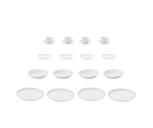 Servering & Servise - aida Atelier dinnerset white - 30 pcs (29070) - 29070EP