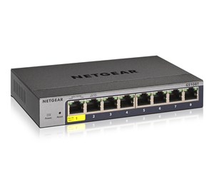 Switch/splitter - Netgear GS108Tv3 8-Port Gigabit Ethernet Smart Switch with Cloud Management - GS108T-300PES