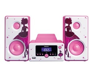 Mikro- og minisystemer - Lenco MC-020 Princess - Micro set with FM Radio Bluetooth® USB and AUX ingang - Princess - MC-020P