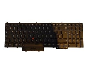 Tastatur - Lenovo Darfon - Bærbart tastatur - til utskifting - Belgisk - Svart - 01HW288