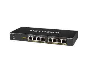 Switch/splitter - Netgear GS308PP 8-Port Gigabit Ethernet SOHO PoE+ Unmanaged Switch (83W) - GS308PP-100EUS