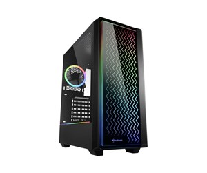 Kabinett - Sharkoon RGB LIT 200 - mid tower - ATX - Kabinett - Tower - Svart - 4044951028160