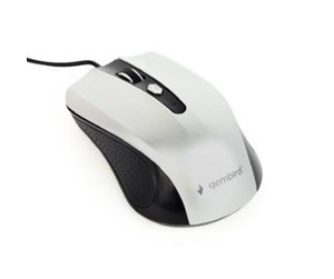 Mus - Gembird Wired optical mouse 4B-01 - Mus - Optisk - 4 - Sølv - MUS-4B-01-BS