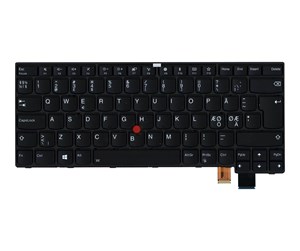 Tastatur - Lenovo Chicony TH BL-85DN - Bærbart tastatur - til utskifting - Nordisk - Svart - 01EN722