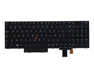 Tastatur - Lenovo Chicony - Bærbart tastatur - til utskifting - Belgisk - Svart - 01HX225