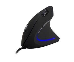 Mus - Inter-Tech Eterno KM-206WR - Vertical mouse - Optisk - 6 - Svart - 88884103