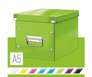 Arkivering & Oppbevaring - Leitz Oppbevaringsboks Click & Store Kube  WOW Medium Grønn - 61090054