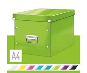 Arkivering & Oppbevaring - Leitz Oppbevaringsboks Click & Store Kube  WOW Large Grønn - 61080054