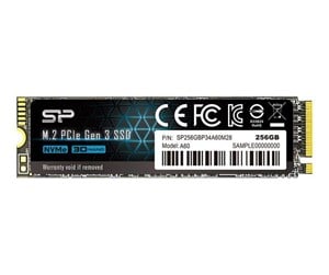 SSD - Silicon Power P34A60 SSD - 256GB - M.2 2280 - PCIe 3.0 - SP256GBP34A60M28