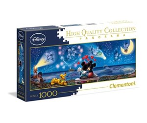 Puslespill - Clementoni 1000 pcs. PANORAMA MICKEY E MINNIE - 39449