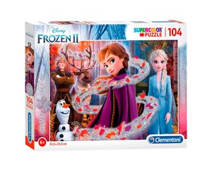 Puslespill - Clementoni 104 pcs. Puzzles Kids Glitter Frozen 2 Gulv - 20162