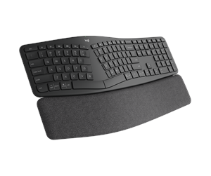 Tastatur - Logitech ERGO K860 Wireless Ergonomic - Tastatur - Nordisk - Svart - 920-009168