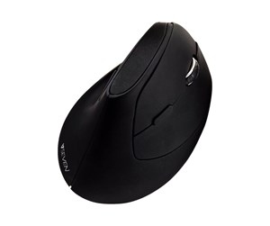 Mus - V7 MW500-1E - mouse - 2.4 GHz - Vertical mouse - Optisk - 6 - Svart - MW500-1E