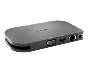 Dokkingstasjon - Kensington SD1610P USB-C Mobile 4K Dock w/ Pass-Through Charging - K38365EU