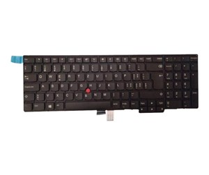 Tastatur - Lenovo - notebook replacement keyboard - with Trackpoint - Swiss - Bærbart tastatur - til utskifting - Sveitsisk - Svart - 01AX637