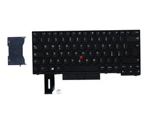 Tastatur - Lenovo - notebook replacement keyboard - with Trackpoint UltraNav - Italian - Bærbart tastatur - til utskifting - Italiensk - Svart - 01YP337