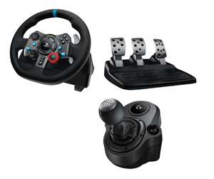 Spill - Tilbehør - Logitech G29 Driving Force (PS4-PS3-PC) + Driving Force Shifter - Steering wheel & Pedal set - Sony PlayStation 4 - 941-000112+941-000130