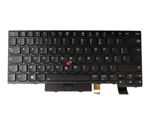 Tastatur - Lenovo Chicony - Bærbart tastatur - til utskifting - Fransk - Svart - 01HX430