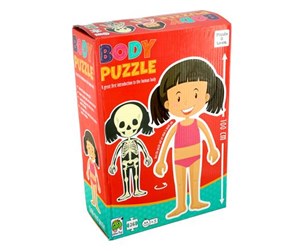 Puslespill - Barbo Toys Body Puzzle - Girl Gulv - 5940