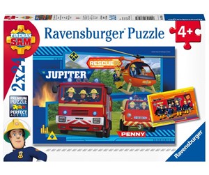 Puslespill - Ravensburger Fireman Sam To The Rescue 2x24p - 78264