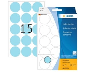 Papir, Fotopapir & Etiketter - HERMA - round labels - 480 label(s) - 32 mm round - 2273