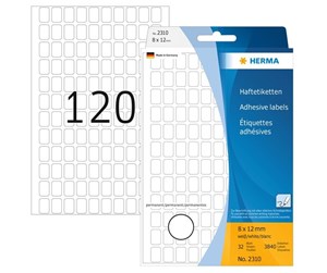 Papir, Fotopapir & Etiketter - HERMA - labels - 3840 label(s) - 8 x 12 mm - 2310