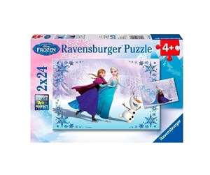 Puslespill - Ravensburger Disney Frozen Puzzle: Sisters forever 2x24pcs - 91157