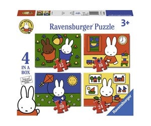 Puslespill - Ravensburger Miffy Puzzle 4in1 Gulv - 69651