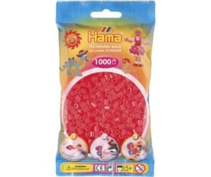 Kreative leker - Hama Ironing beads-Red Neon (035) 1000pcs. - 207-35