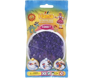 Kreative leker - Hama Ironing beads-purple transparent (024) 1000pcs. - 207-24