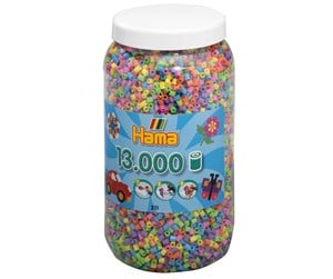 Kreative leker - Hama Ironing beads in Pot-Pastelmix 13.000pcs. - 211-50