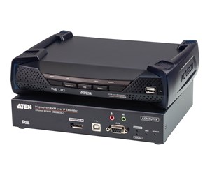 Repeater & Transceiver - ATEN ALTUSEN KE9952 4K DisplayPort Single Display KVM over IP Extender with PoE - KE9952-AX