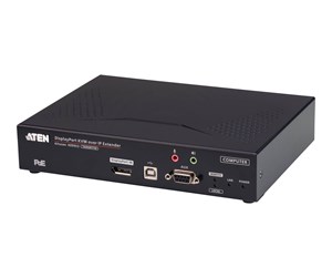 Repeater & Transceiver - ATEN ALTUSEN KE9952T 4K DisplayPort Single Display KVM over IP Transmitter with PoE - KE9952T-AX